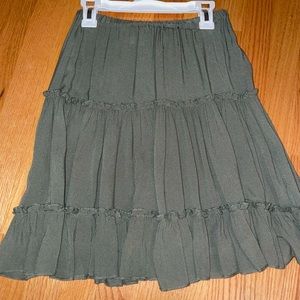 Princess Polly Marlowe Mini Skirt- Khaki Size 8